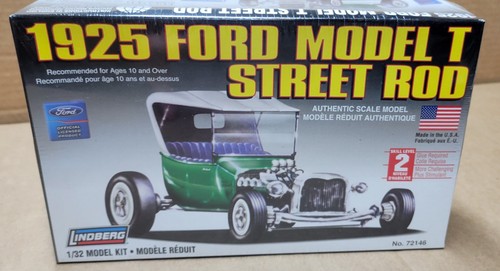 Lindberg 1925 Ford Model T Street Rod Sealed Box 1:32 Model Kit 72146 ...