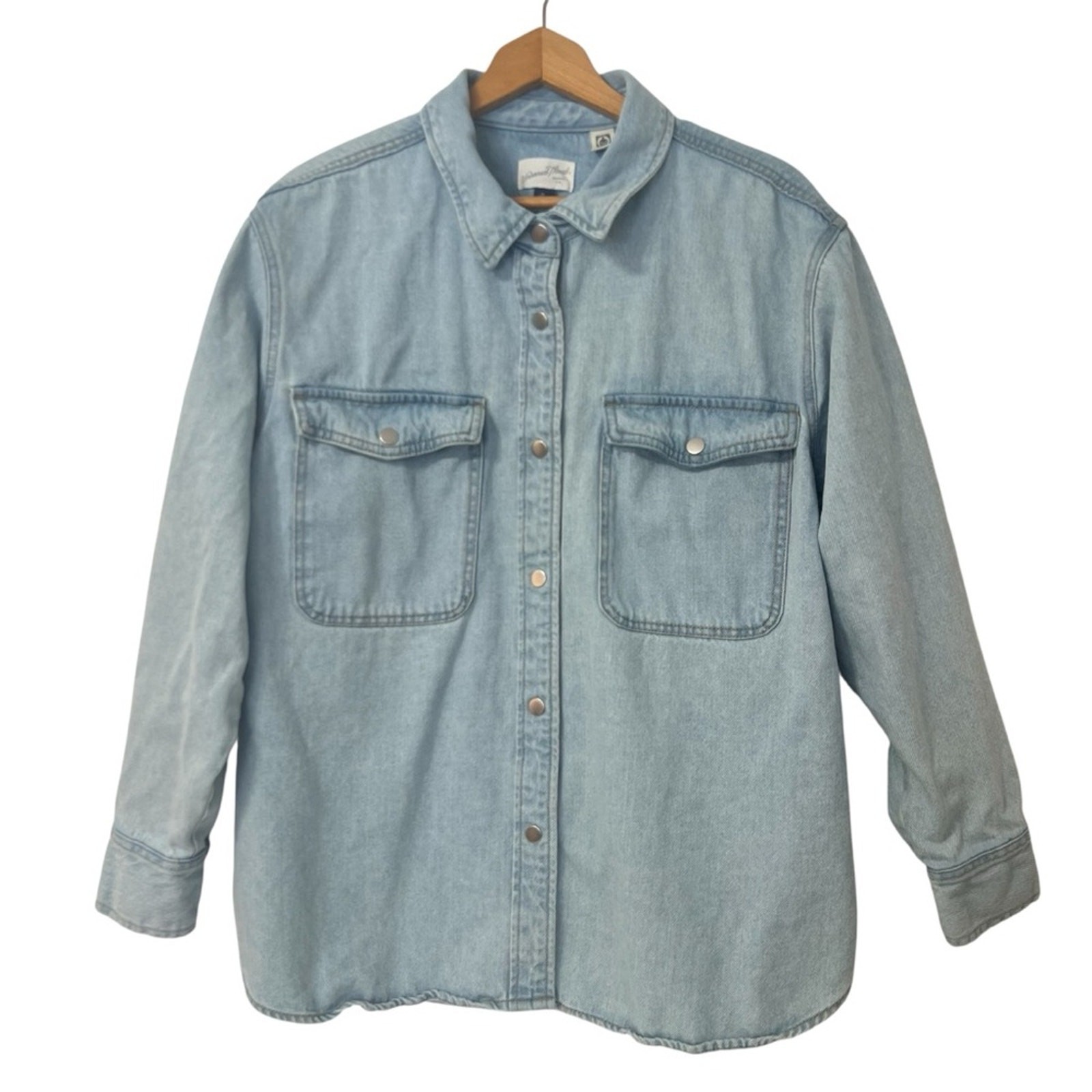 Universal Thread Target Denim Button Down Oversiz… - image 2