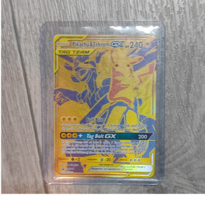 Pokémon Pikachu & Zekrom GX TAG TEAM Secret Rare 184/181 Team Up Holo Card