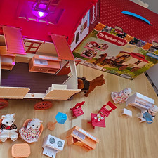 The Woodlands Family House Accessories Light Up Doll Playset w/ Horse Wagon