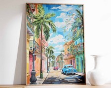 2_Cuba Travel Print, Vintage Cuba Art Poster, Havana Print, Caribbean Wall Art,