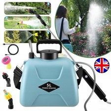 5L Electric Garden Sprayer Battery Powered Sprayer with 3 Mist Nozzles Sprayer