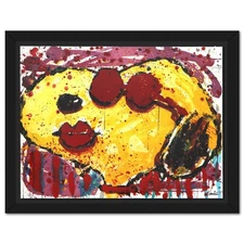 Tom Everhart- Hand Pulled Original Lithograph "Very Cool Dog Lips in Brentwood"