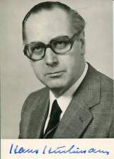 SWISS Hans (+) autograph, Member of the Swiss Federal Council, signed photo SWISS Hans (+) autograph, Member of the Swiss Federal Council, signed photo