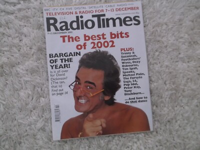 Radio Times 7-13 Dec 2002 David Dickenson feature  BBC South edition.