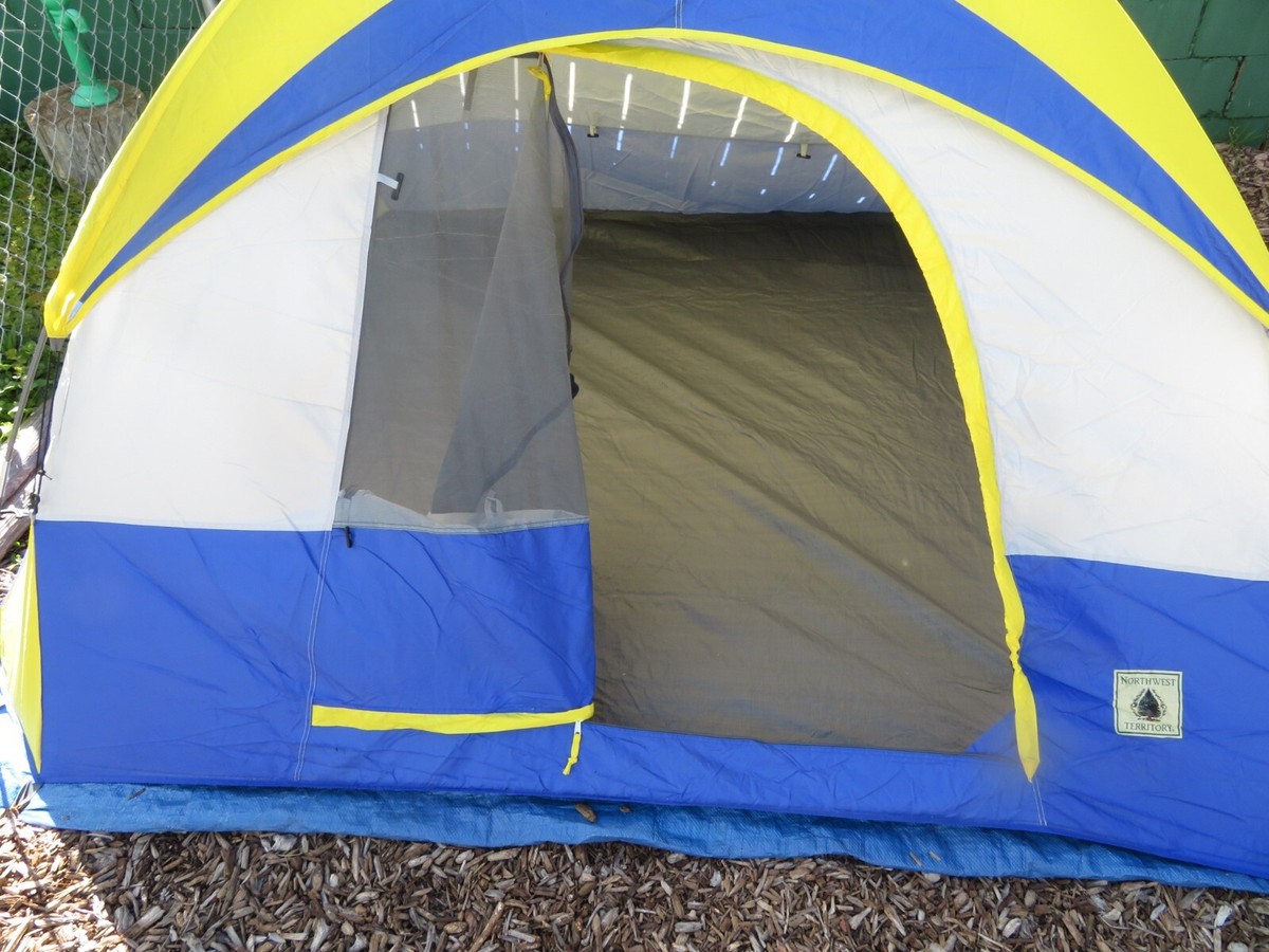 Northwest Territory Family *VIDEO* Dome Tent 9'×7' Sleeps W/Rain Awning  Easy