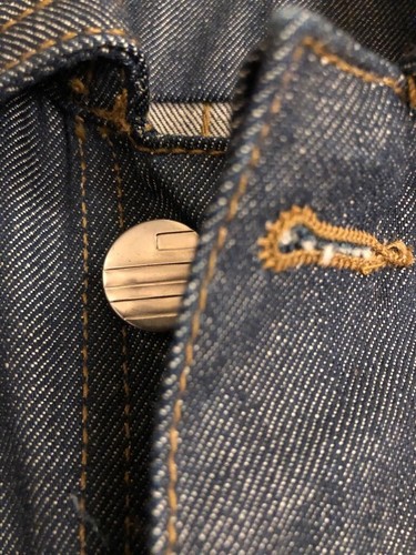 Perry Ellis America Men's Classic Denim Chore Jacket Shirt Size Large Ex Cond - Picture 4 of 10