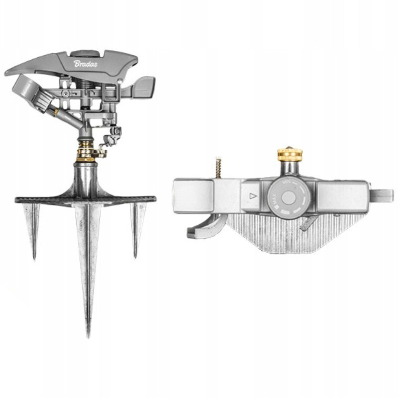 Irrigatore circolare 598 m² con picchetto in metallo irrigatore a impulsi irr...