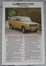 Lada 1200 & 1500 Five Door Estates Sales Sheet Brochure