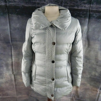 silver grey padded coat