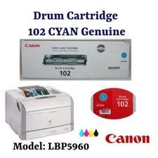 Canon Color Laser Cartridge Drum 102 CYAN FOR MODEL: LBP5960 Original (NEW!!!)