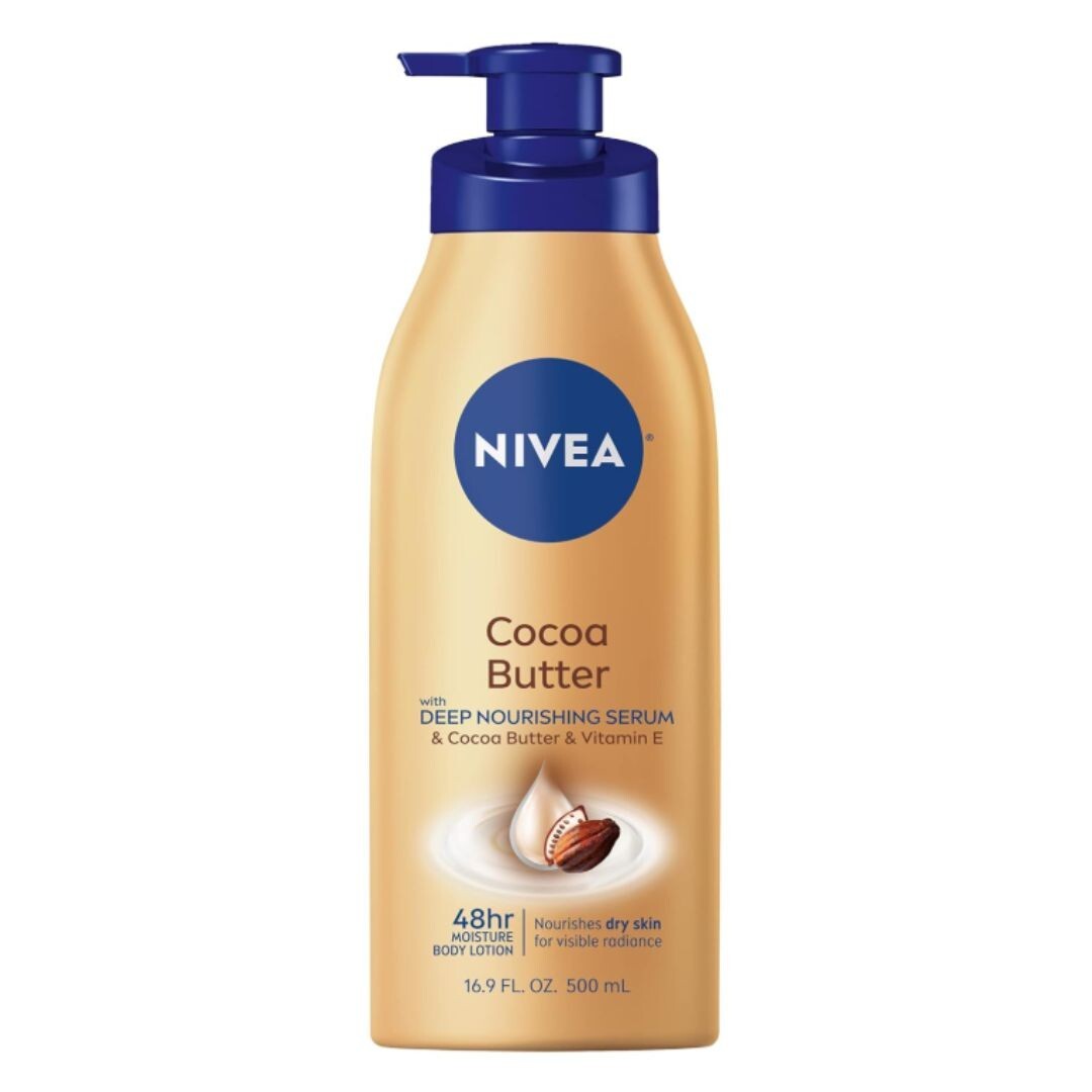 NIVEA Cocoa Butter Deep Nourishing Body Lotion with Serum for Soft Skin