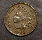 1902 Indian Cent Choice XF    Coin Penny Lot  F 417
