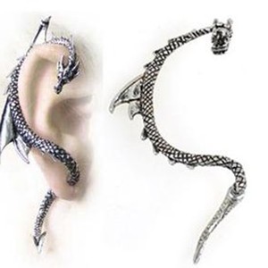 Cybche Gothic Drachen Ohrstecker Gold - Mini Drachen Ohrringe Für Frauen