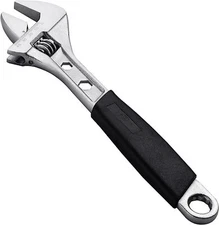 Jetech 12 Inch Adjustable Wrench with Softgrip Handle - Wide Caliber Opening
