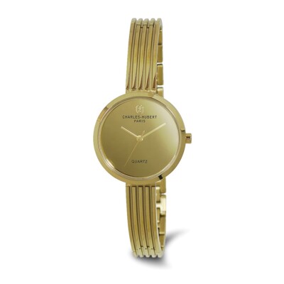 Charles Hubert 30mm Womens Gold-plated Stainless Steel 