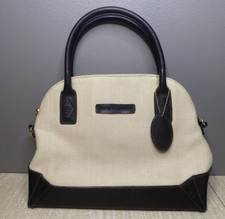 Stone Mountain Crossbody Leather and Canvas Handbag Purse Handles and Strap