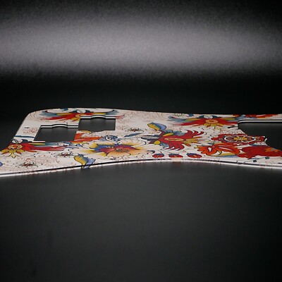 Fender Precision Bass Pickguard • Folk Flowers • Custom • Graphic