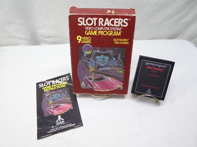 Slot Racers (Atari 2600, 1978) Complete Tested and working