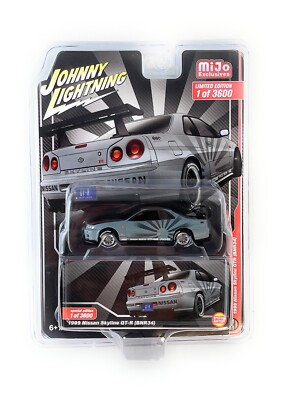 Johnny Lightning 1:64 1999 Nissan Skyline GT-R BNR34 Rising