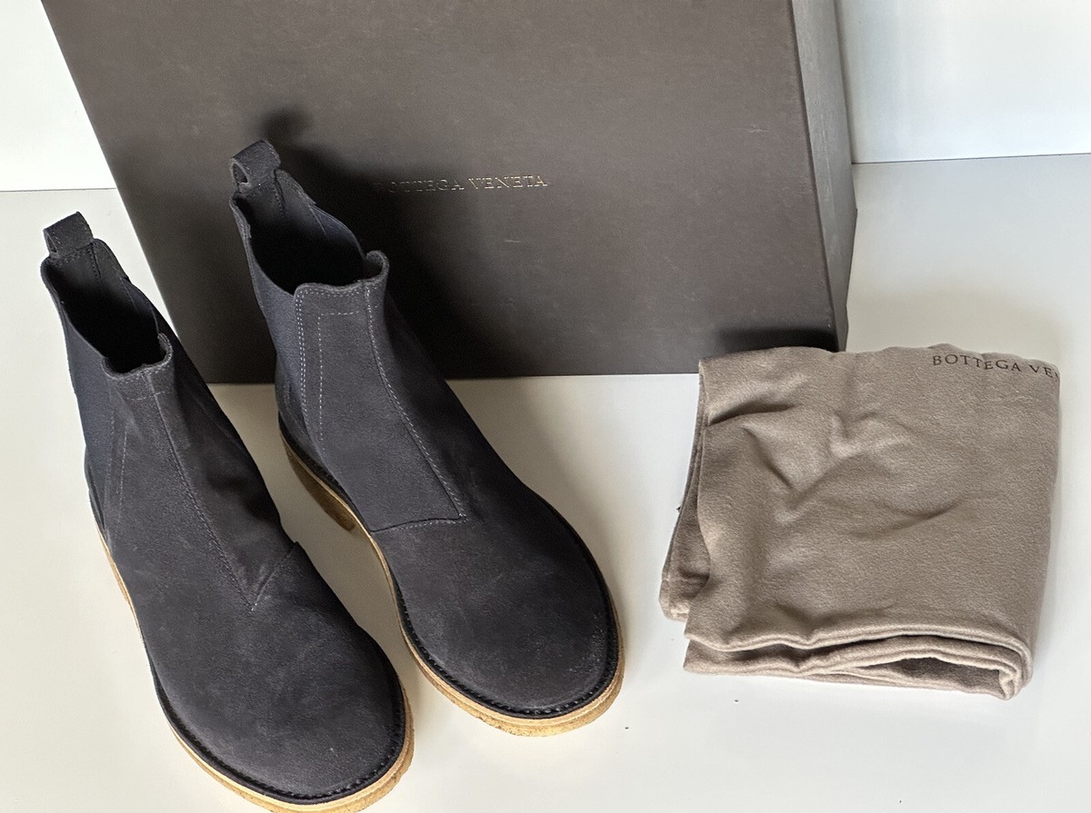 $995 NIB Bottega Veneta Navy Leather & Suede Ankle Boots Size 40 US 7 NIB $820 Bottega Veneta Calf Suede Slate Dark Navy Ankle  main image 2