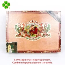 Flor de las Antillas Toro Gordo Empty Wood Cigar Box 10" x 7.5" x 2"