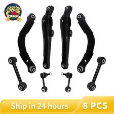 8 Rear Suspension Kit Upper Lower Control Lateral Toe Arms Sway Bar for Caliber