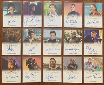 *U Pick* DOCTOR WHO 2018 BBC Series 11 & 12 Full Bleed On Card AUTO Free Ship