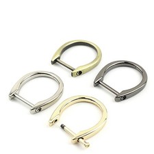 D-Ring with Screw Metal Shackle Connector Bag Gold Silver C9DBend