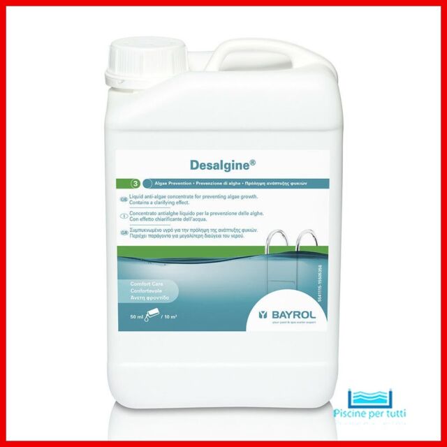 Bayrol Desalgine 3 lt Alghicida battericida prevenzione delle alghe Desalgin