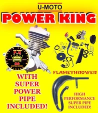 COMPLETE DIY MOTORIZED BICYCLE KIT U-MOTO MEGA PERFORMANCE TWO-STROKE 66cc/80cc