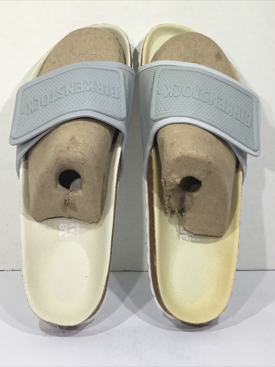BIRKENSTOCK グレー サンダル Tema 38 Birkenstock Womens Size 7 EU 38 Narrow Tema Gray Slides