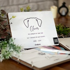 Personalized Dog Memorial Album  Keepsake for Dog Lovers  Pet Owner Gift