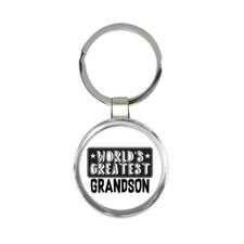 Gift Keychain : World Greatest GRANDSON Family Christmas Birthday
