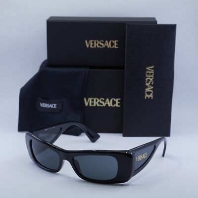 VERSACE VE4481 GB1/87 Black/Dark Grey 54-17-135 Sunglasses New