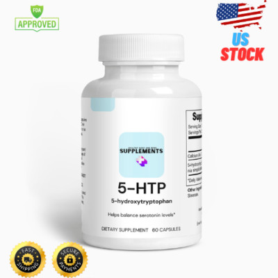 Nutricost 5-HTP 100mg, 60 Capsules (5-Hydroxytryptophan) - Gluten Free, Natural