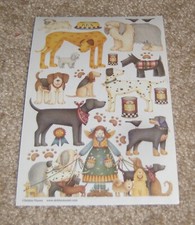 Creative Imaginations Sticker Sheet  by Debbie Mumm.....Dogs HTF