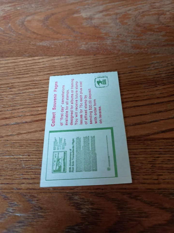 1978 Pink Rose 15c mint BOOKLET Sc BK134 (2 Sc 1737a panes) green tab variety - Image 2 of 3