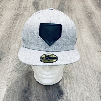 New Era 59Fifty New York Yankees Hat Cap Gray 8 Fitted Baseball Diamond Plate