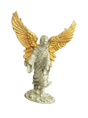 Vintage Comstock Pewter Guardian Angel Wings Figurine 1997 Statue #4316 3.5  USA
