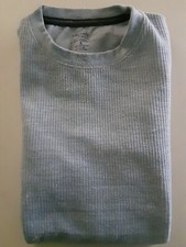 Mens long sleeve thermal shirt, grey, waffle pattern. Please see description