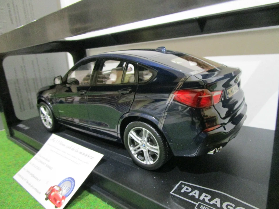 BMW X4 bleu 4x4 échelle 1/18 de PARAGON PA-97092 voiture miniature de collection - Photo 3/4