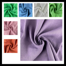 TESSUTO 100% PURO LINO PER TENDE ABBIGLIAMENTO AL METRO MULTICOLORE ab