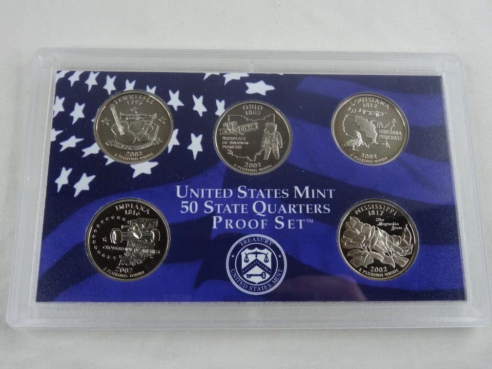 2002-S US Mint Proof Set 10 Coin Set OGP Original Government Packaging COA - Image 2 of 4