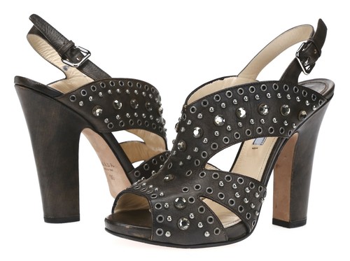 dark brown ankle strap heels