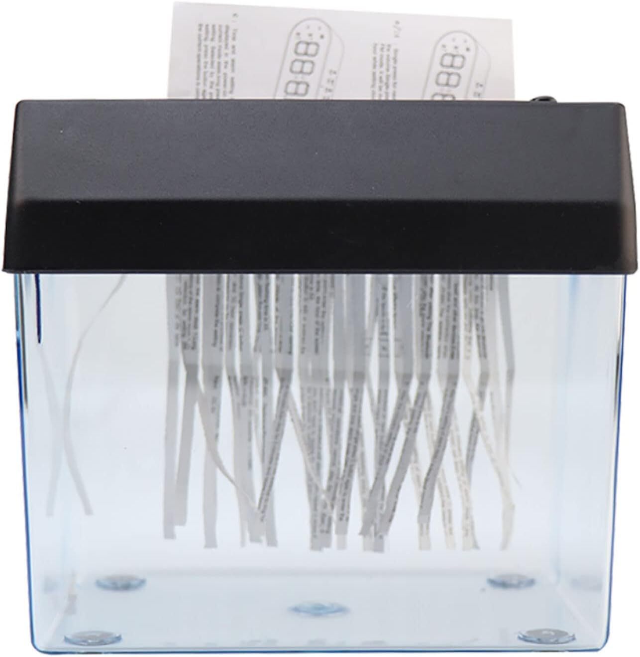 Paper Shredder, A6 Mini Shredder Cutter Portable USB Automatic...-image