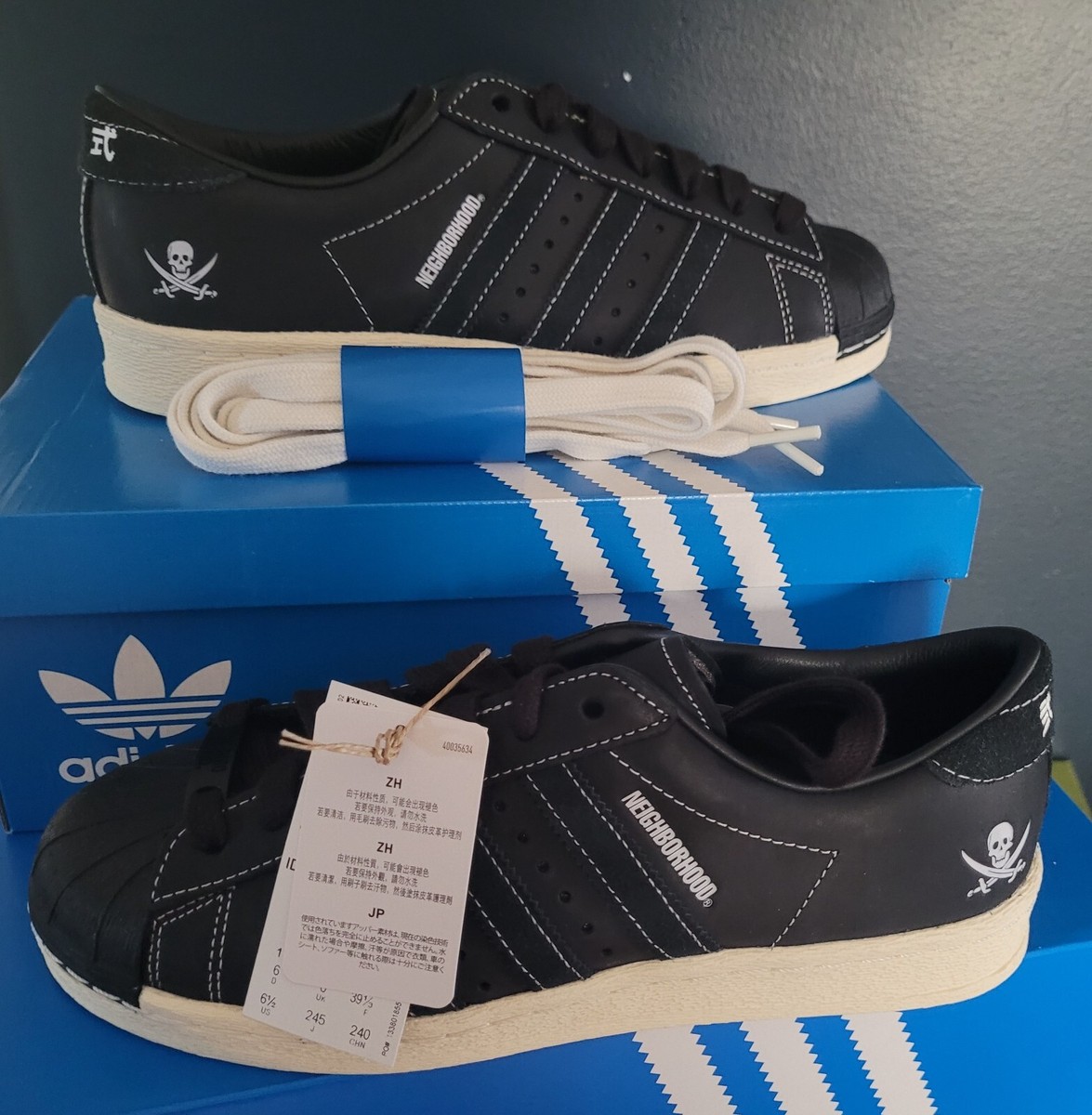 NEW AUTHENTIC ADIDAS ORIGINALS x NEIGHBORHOOD SUPERSTAR N