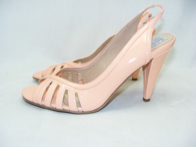peach slingback shoes