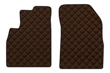 AUTO Vordere Fußmatten für NISSAN MICRA IV K13 05.10-12.16 Limousine Kombi BRAUN