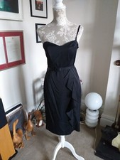 COAST Black Party/Cocktail Bodycon Dress - Size 12